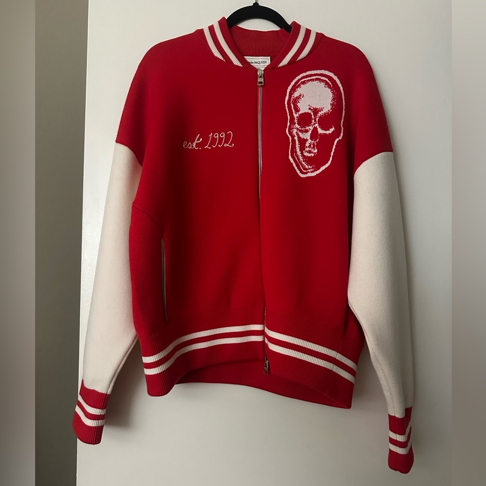 Alexander McQueen bomber varsity jacket